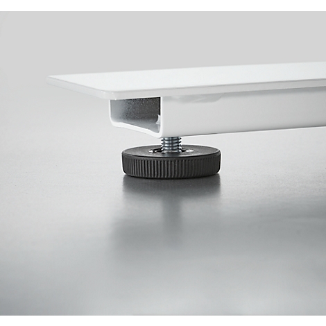 Schreibtisch mit Bambus-Zubehörschublade & Kabelkanal aus Recyclingfilz, elektrisch höhenverstellbar, B 1600 x T 800 x H 605–1265 mm, graphit/weiss