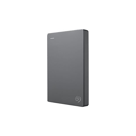 Disque dur externe gris foncé avec logo Seagate et indicateur LED. Le fond est blanc.