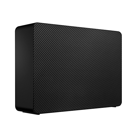 Un appareil noir rectangulaire aux bords arrondis. La surface présente un motif diagonal.