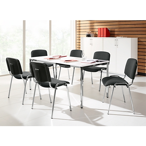 Kantine omvatten Van toepassing zijn Set van 6 stoelen ISO BASIC, antraciet stof voordelig kopen | Schäfer Shop