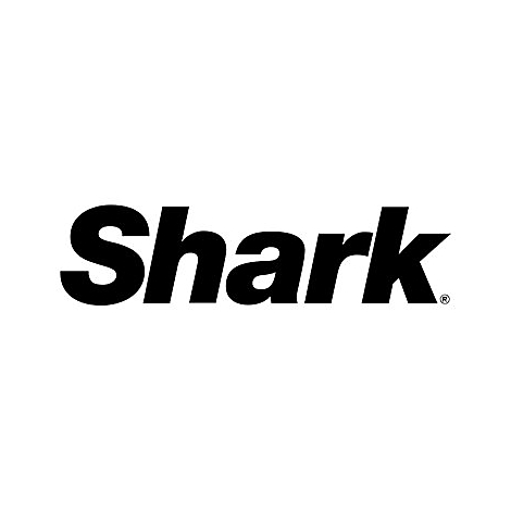 Schwarzer Shark Schriftzug auf weißem Hintergrund.