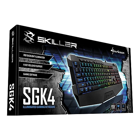 Sharkoon Skiller SGK4 - Tastatur - Hintergrundbeleuchtung - USB - Italienisch
