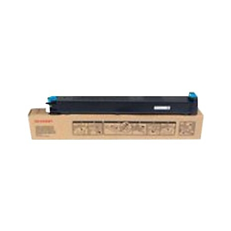 Cartouche de toner noire dans une boÃ®te en carton, dÃ©tails.
