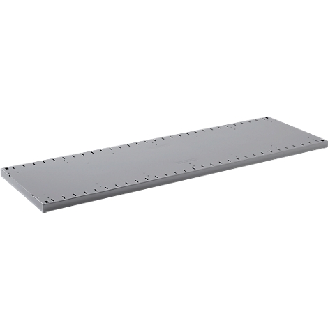 Grey metal plate with holes on the sides. Subtle product image against a white background.