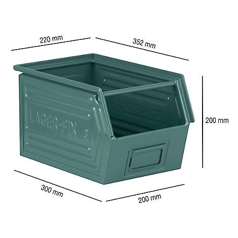 SSI Schäfer Lagerkiste Kiste Box 500x312x145mm Sichtlagerkiste LF 531 grau 5 St 