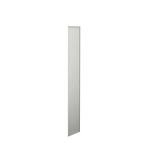 Gray, elongated strip against a white background. It is slightly angled.
