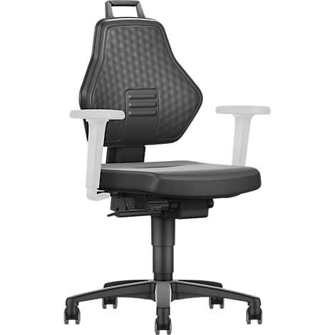 Siège d’atelier - mécanisme auto-synchrone - similicuir - sans accoudoirs – notre marque Schäfer Shop Genius