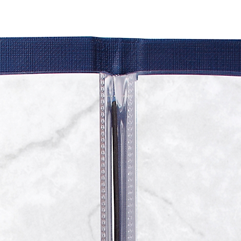 Sigel Pochettes transparentes doubles, format A5, pour dossiers de menus avec reliure en caoutchouc, plastique, transparent, 10 pièces