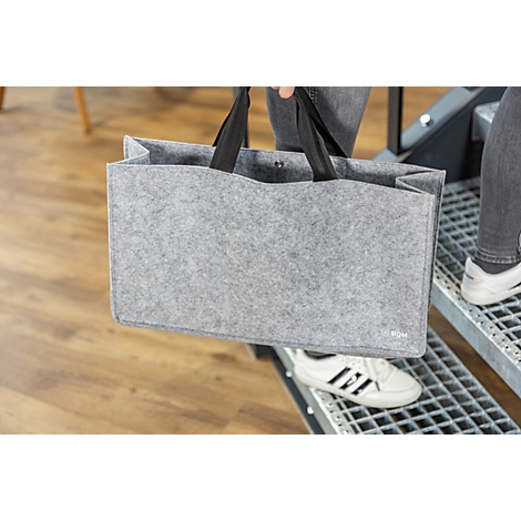 Sigel sacoche pour ordinateur portable Desk Sharing Bag Basic L, pour 1 ordinateur portable jusqu'à 17,3″, feutre synthétique, gris clair