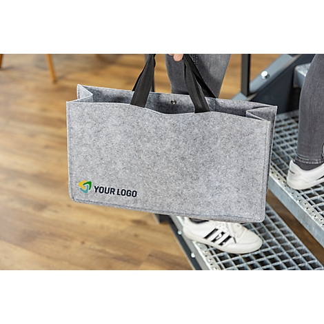 Sigel sacoche pour ordinateur portable Desk Sharing Bag Basic L, pour 1 ordinateur portable jusqu'à 17,3″, feutre synthétique, gris clair