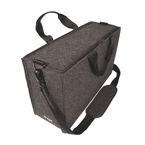 Sigel sacoche pour ordinateur portable Desk Sharing Bag Workspace M/L, pour 1 ordinateur portable jusqu'à 16″, feutre synthétique, gris foncé