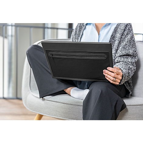 Sigel sacoche pour ordinateur portable Laptop-Case M, pour 1 ordinateur portable jusqu'à 16″, fibre de verre/PU, noir