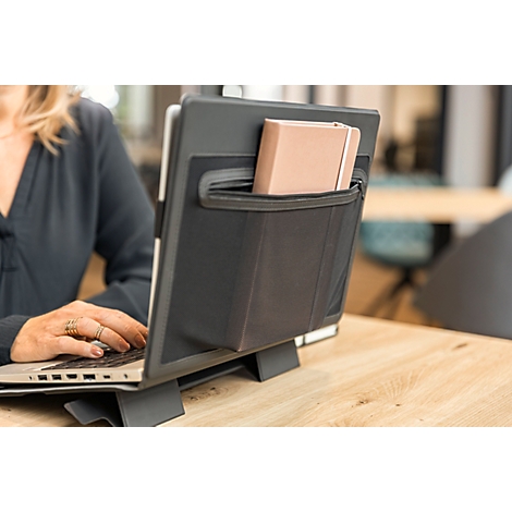 Sigel sacoche pour ordinateur portable Laptop-Case S, pour 1 ordinateur portable jusqu'à 14″, fibre de verre/PU, noir