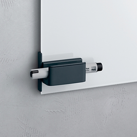 Sigel Stiftehalter f. Glas-Magnettafeln, anthrazit