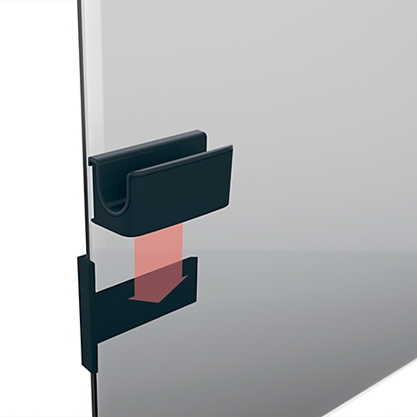 Sigel Stiftehalter f. Glas-Magnettafeln, anthrazit