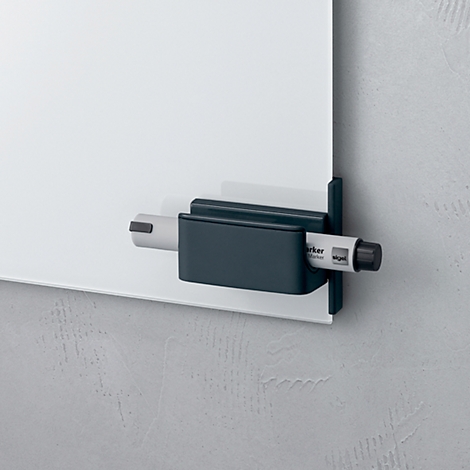 Sigel Stiftehalter f. Glas-Magnettafeln, anthrazit