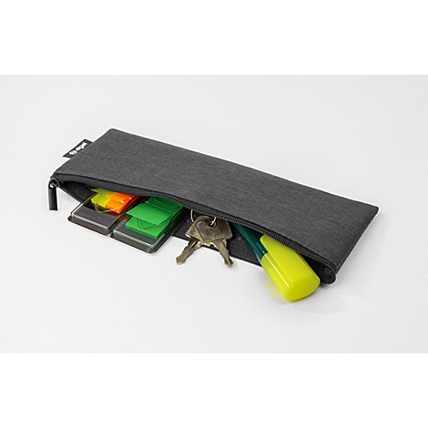 Sigel Taschen-Organizer Set, 2-teilig, B 250 x T 10 x H 180 mm, RPET/Kunstfilz, dunkelgrau