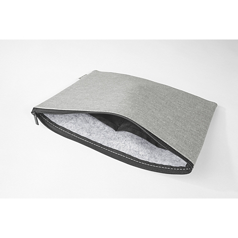 Sigel Taschen-Organizer Set, 2-teilig, B 250 x T 10 x H 180 mm, RPET/Kunstfilz, hellgrau 