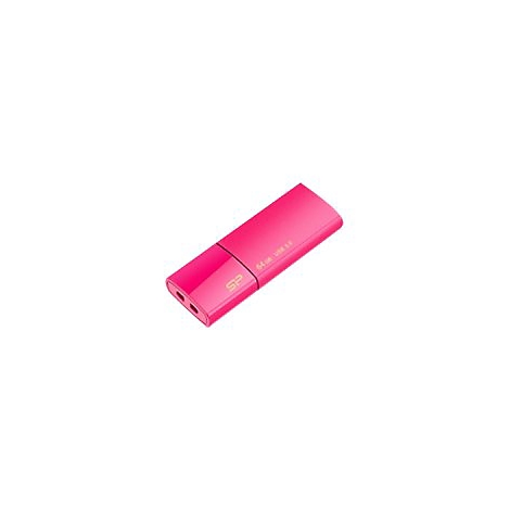 Ein rosafarbener USB-Stick mit abgerundeten Ecken. Auf der OberflÃ¤che ist der Schriftzug SP und 64GB USB 3.1 zu sehen.