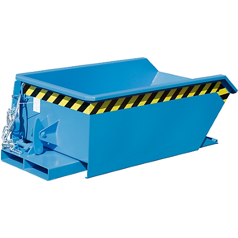 Silo Bauer Mini tipo MGU 230, altura borde de vertido 350 mm, azul