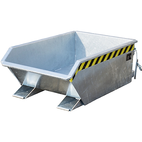 Silo Bauer Mini tipo MGU 270, altura borde de vertido 350 mm, capacidad 270 l, galvanizado