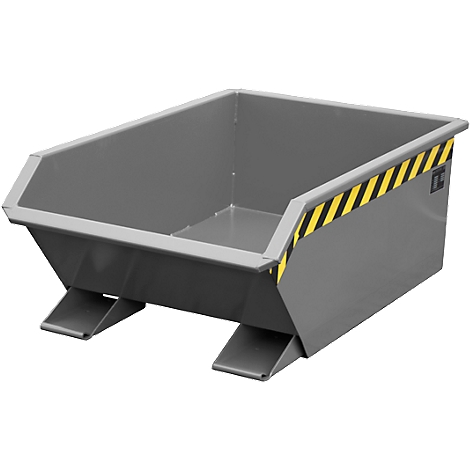 Silo Bauer Mini tipo MGU 270, altura borde de vertido 350 mm, capacidad 270 l, gris