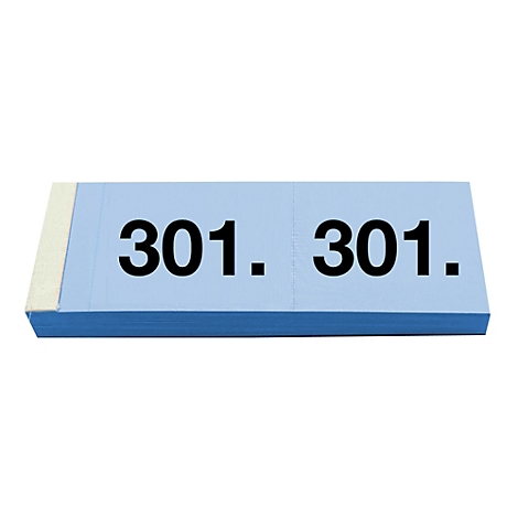 Rectangle bleu clair avec l'inscription noire 301. 301. Sur le bord gauche se trouve un rectangle beige.