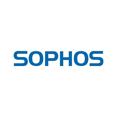 Blauer Schriftzug SOPHOS auf weiÃŸem Hintergrund.