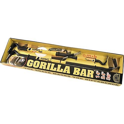 Gorilla Bar in een kartonnen doos. Opschrift: Gorilla Bar.