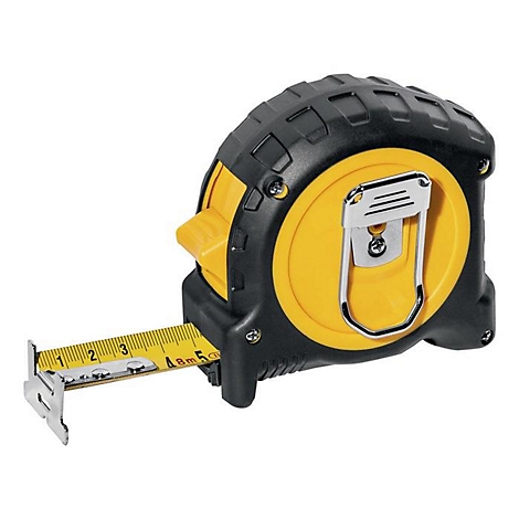 STABILA Taschenrollbandmaß BM 300, 8m x 27mm, EG II, PC-ABS/TPE Gehäuse, EASY-CLIP, doppelseitige Skala