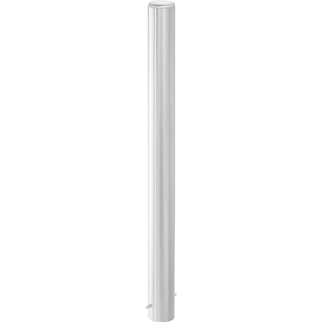 A cylindrical object, white with a smooth, reflective surface. A flattened base at the bottom.