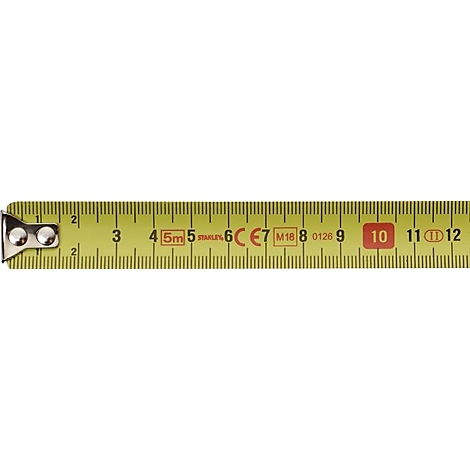 STANLEY Taschenrollbandmaß Tylon™, L 5 m, B 19 mm, EG II, Kunststoffgehäuse, Gürtelclip