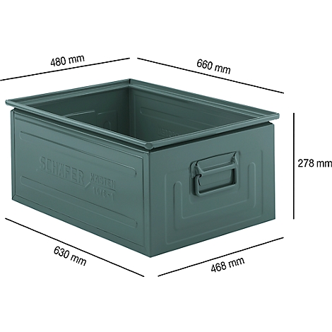 Stapelkasten 14/6-4 grau Kiste SSI Schäfer Behälter Kasten %%% B-WARE %%% 5 St 