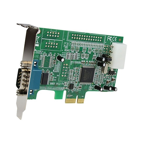 Grüne PC-Grafikkarte mit Anschlüssen, Chips und Aufschriften, isoliert auf weißem Hintergrund.