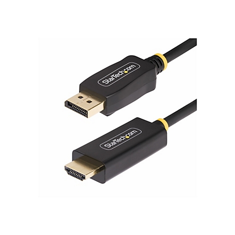 Deux câbles HDMI noirs avec des connecteurs dorés et le logo StarTech.com sur fond blanc.