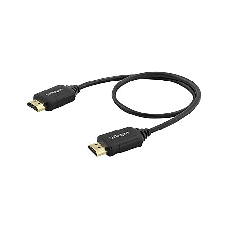 Schwarzes HDMI-Kabel mit Steckern an beiden Enden. Auf den Steckern steht "StarTech.com".