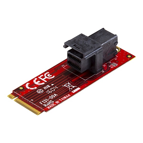 Une carte de circuit imprimé rouge avec des connecteurs noirs. Des logos et du texte sont présents sur la carte, notamment "CEFC", "RoHS" et "Made in Taiwan".