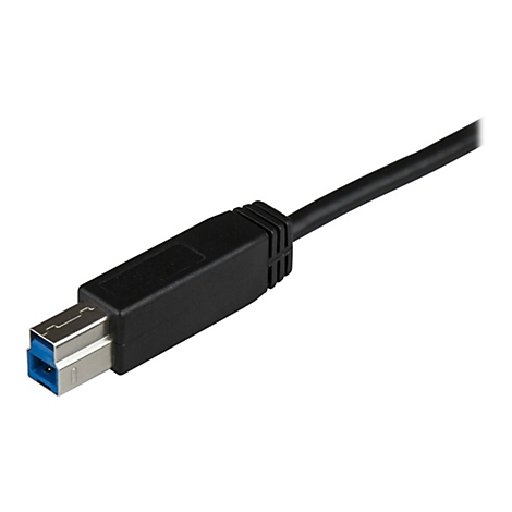 Un câble USB 3.0 noir, une prise et un boîtier de câble sont visibles.