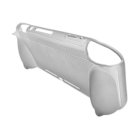 Graue Schutzhülle für einen Handheld-Controller, mit einer Wabenstruktur.