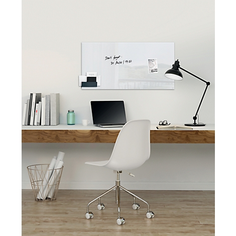 Stiftehalter Sigel Business, für Glasmagnetboards 3-5 mm, belastbar bis 500 g, magnetisch, hellgrau