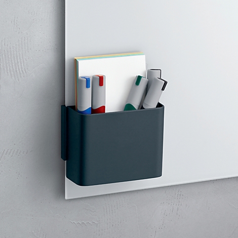 Stifteköcher Sigel Business M, für Glasmagnetboards 3-5 mm, für ca. 10 Stifte, magnetisch, anthrazit