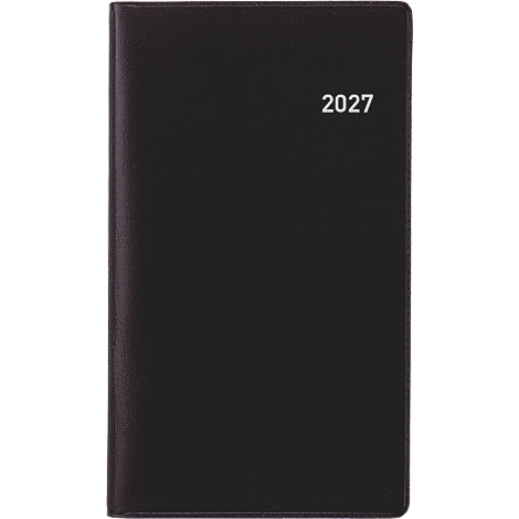 Carnet noir avec l'année blanche 2027.