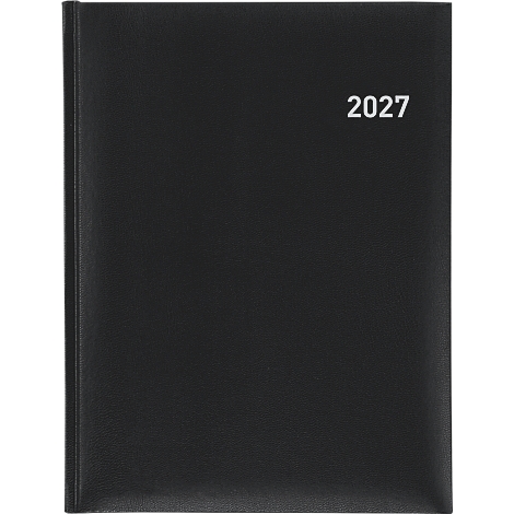 Carnet noir avec l'année blanche 2027.
