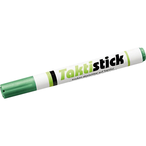 Surligneur Taktistick, pour feuilles tactiles Taktifol/taktiboards, pointe biseautée, couleur d'écriture vert, 1 pièce