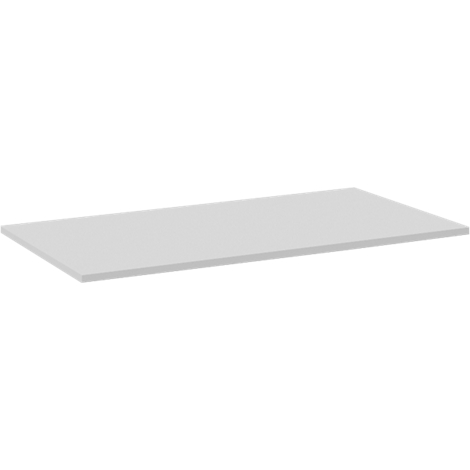 Gray rectangular plate, slightly seen from above, with shadows.