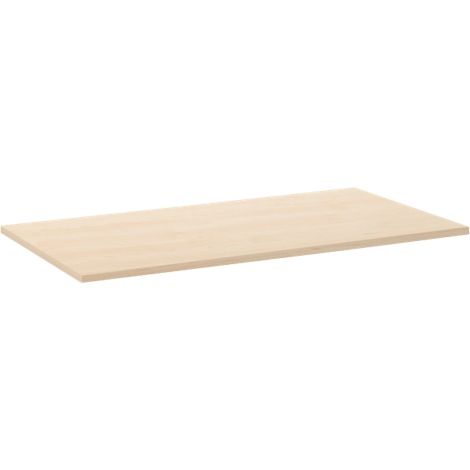 Rectangular wooden board in light beige. The grain is visible.