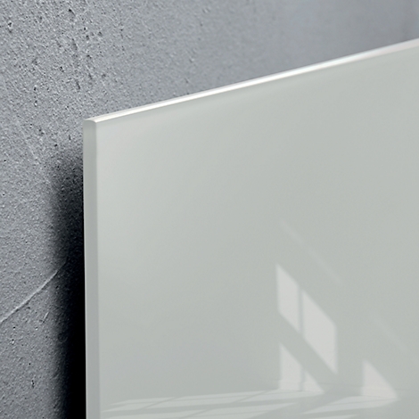 Tableau blanc en verre Sigel Artverum, brillant, gris, magnétique, 1800 x 1200 mm + 2 aimants SuperDym