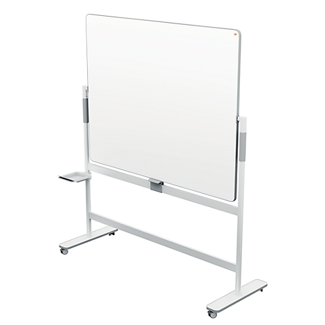 Tableau blanc mobile Move & Meet - utilisable des 2 côtés - laqué - pivotant - L 1500 x H 1200 mm