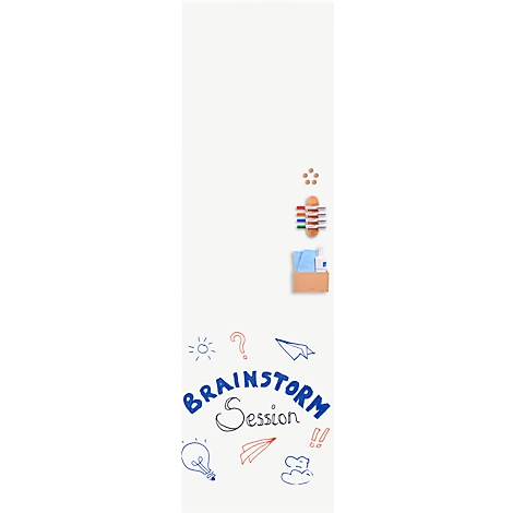 Tableau blanc Wall-Up Legamaster, l. 595 x H 2000 mm, émaillé