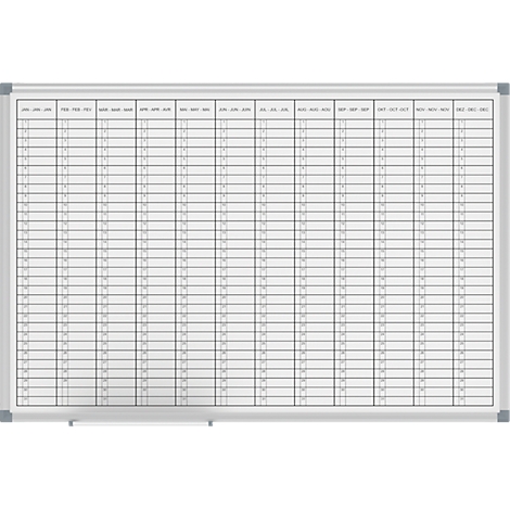 Tableau pour Planning annuel et mensuel - 900 x 600 mm MAUL